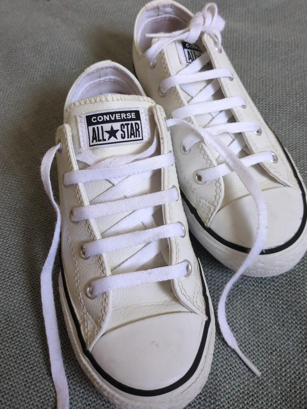 Converse Kids White All Star Low Top Sneakers